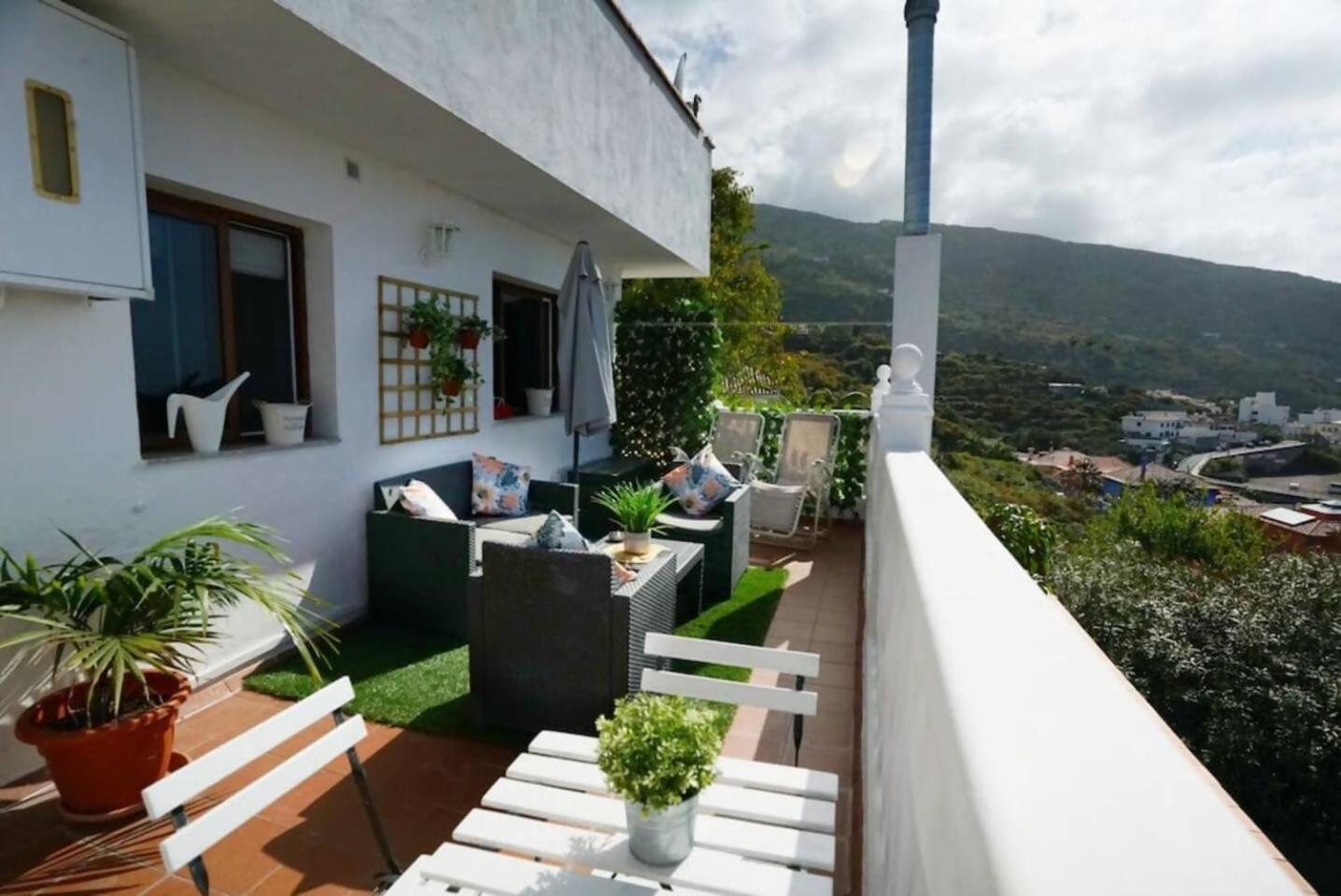 Terraza Centrico Pueblo Aparcamiento Cerca Icod De Los Vinos Exterior foto