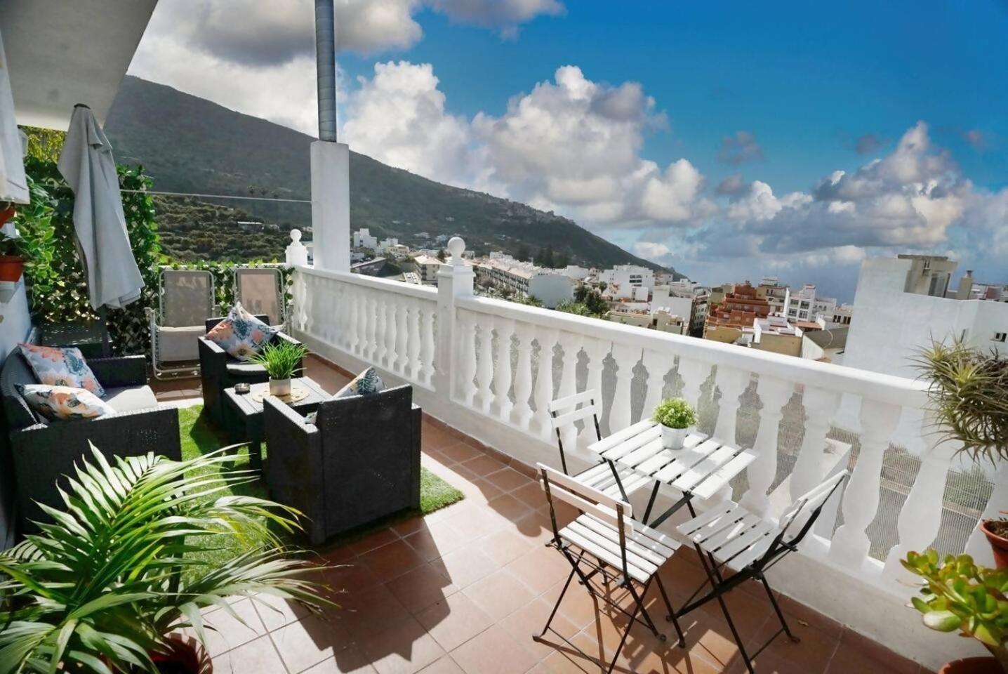 Terraza Centrico Pueblo Aparcamiento Cerca Icod De Los Vinos Exterior foto